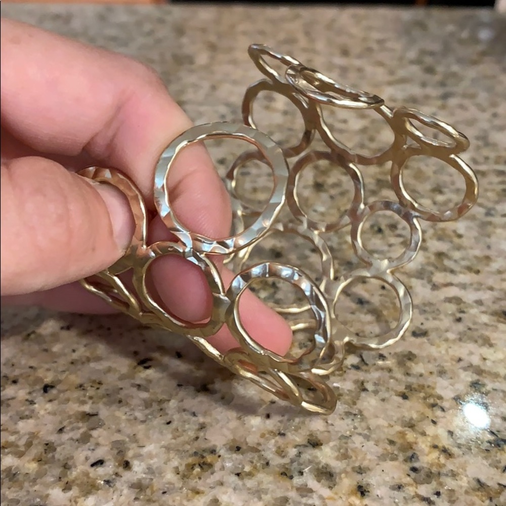 Anthropologie gold bracelet